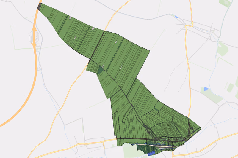 Kartenvorschau des Bodenverbrauchs der KG Rannersdorf