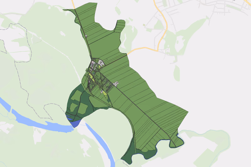 Kartenvorschau des Bodenverbrauchs der KG Mühlleiten