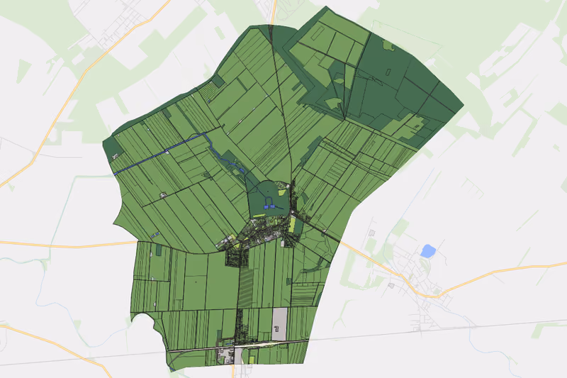 Kartenvorschau des Bodenverbrauchs der KG Obersiebenbrunn