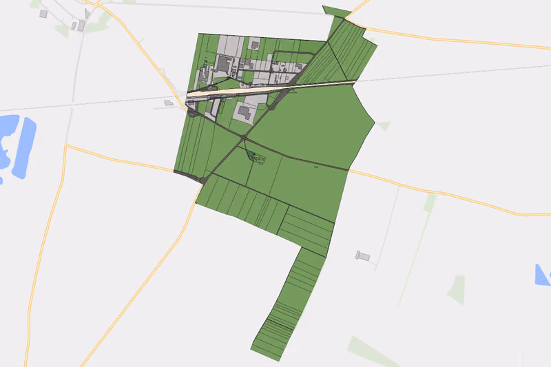 Kartenvorschau des Bodenverbrauchs der KG Pysdorf