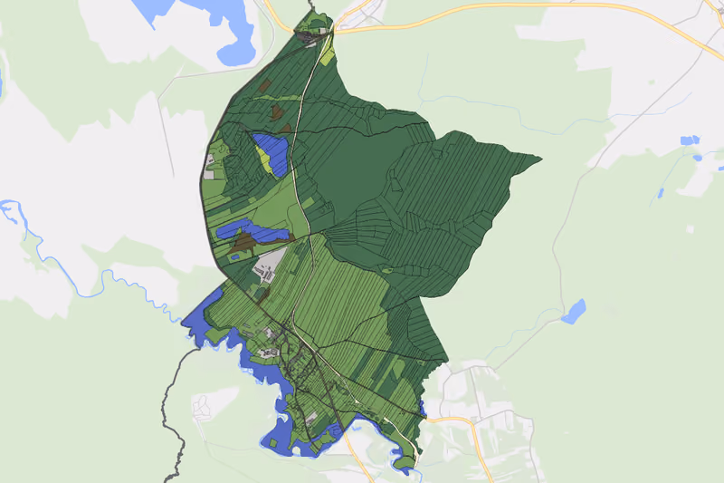 Kartenvorschau des Bodenverbrauchs der KG Breitensee