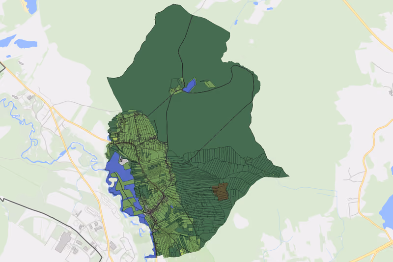 Kartenvorschau des Bodenverbrauchs der KG Eibenstein