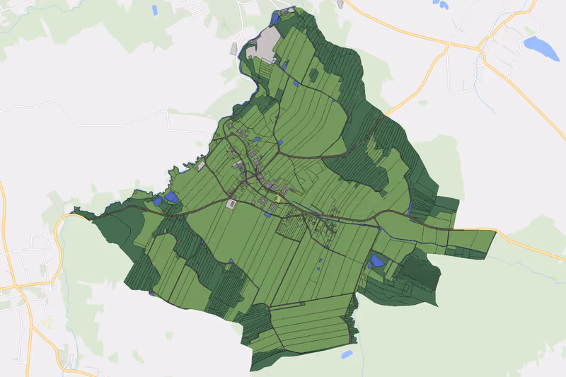 Kartenvorschau des Bodenverbrauchs der KG Großhöbarten