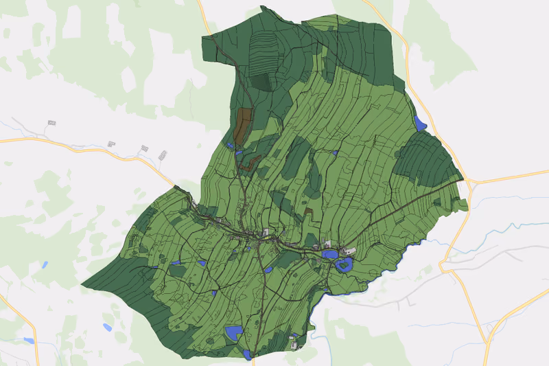 Kartenvorschau des Bodenverbrauchs der KG Unterlembach