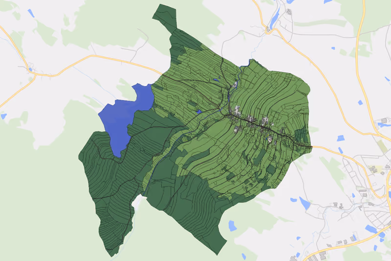 Kartenvorschau des Bodenverbrauchs der KG Altmanns