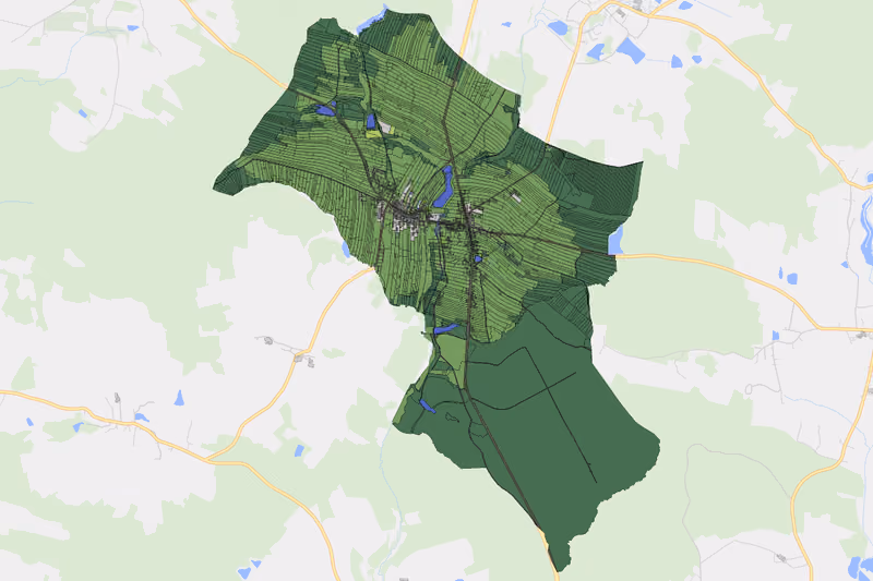 Kartenvorschau des Bodenverbrauchs der KG Eisgarn