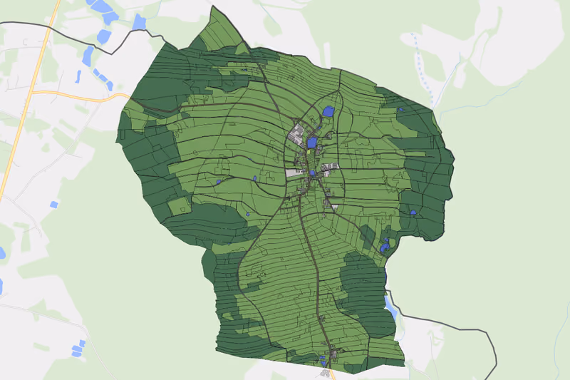 Kartenvorschau des Bodenverbrauchs der KG Hirschenschlag