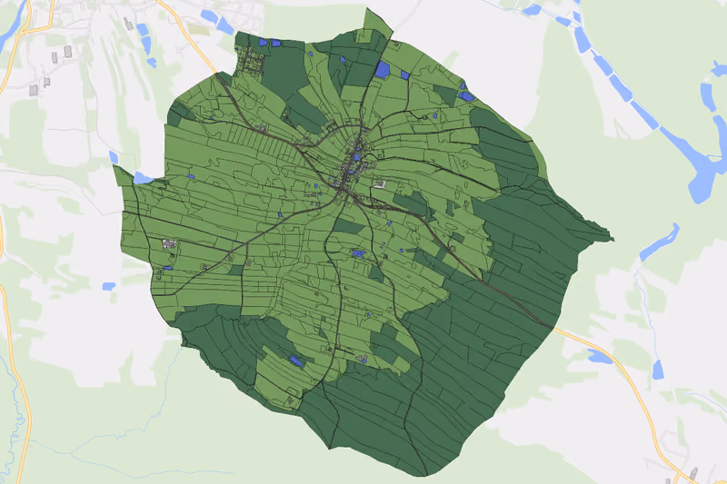 Kartenvorschau des Bodenverbrauchs der KG Loimanns