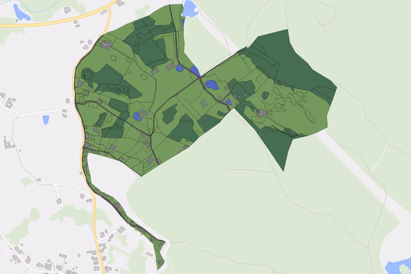 Kartenvorschau des Bodenverbrauchs der KG Wielandsberg