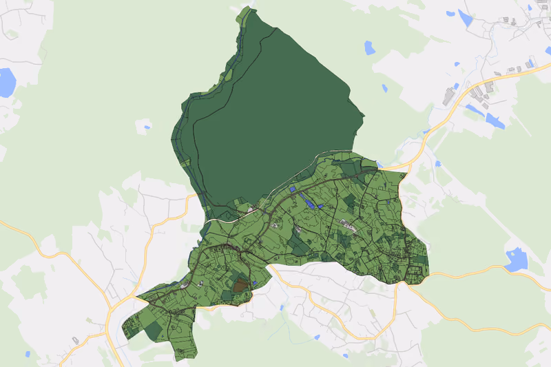 Kartenvorschau des Bodenverbrauchs der KG Aalfang