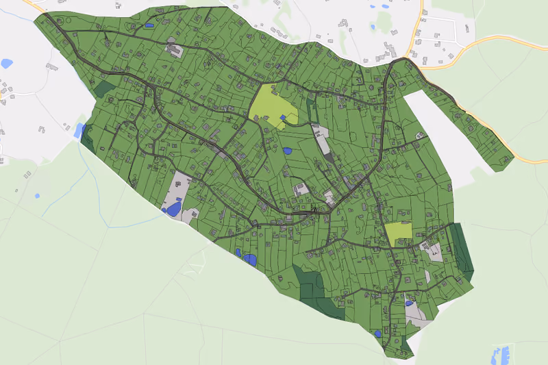 Kartenvorschau des Bodenverbrauchs der KG Amaliendorf