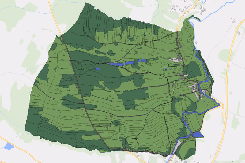 Kartenvorschau des Bodenverbrauchs der KG Brühl