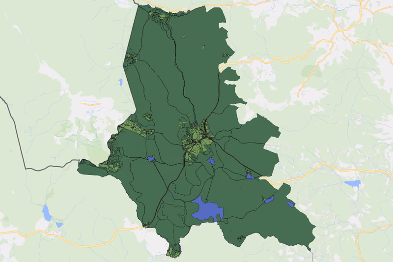 Kartenvorschau des Bodenverbrauchs der KG Karlstift