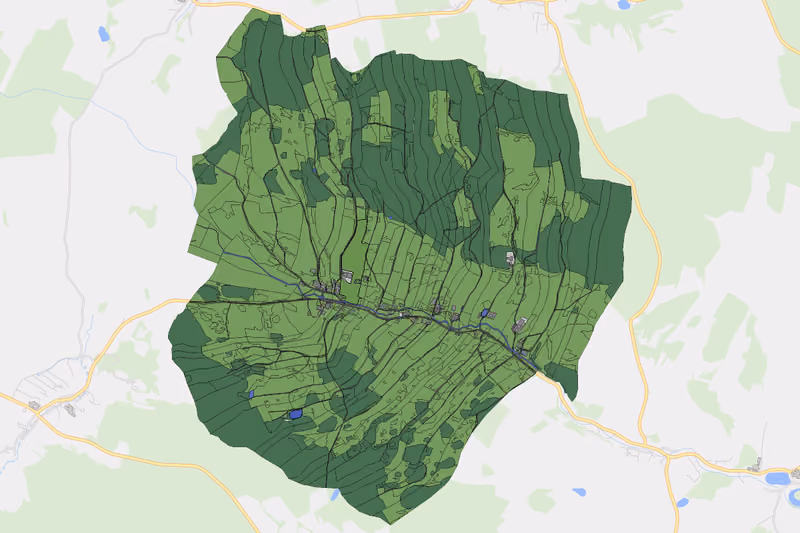 Kartenvorschau des Bodenverbrauchs der KG Oberlembach