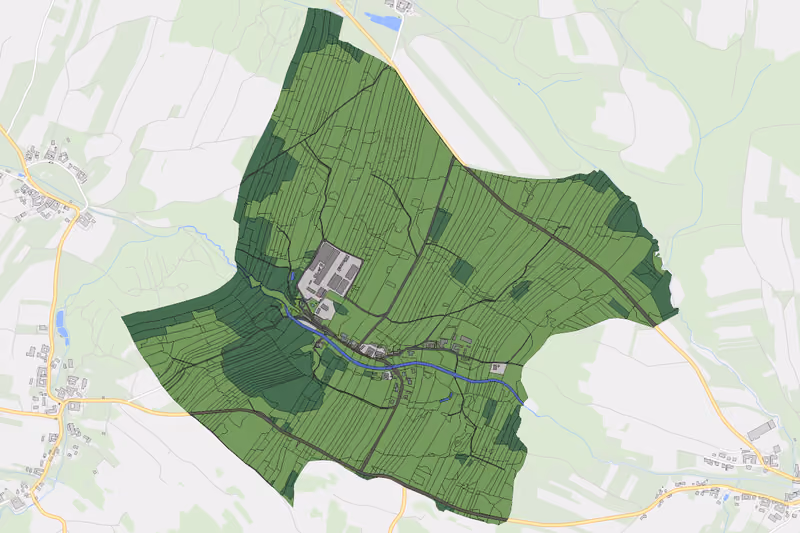 Kartenvorschau des Bodenverbrauchs der KG Rothfarn
