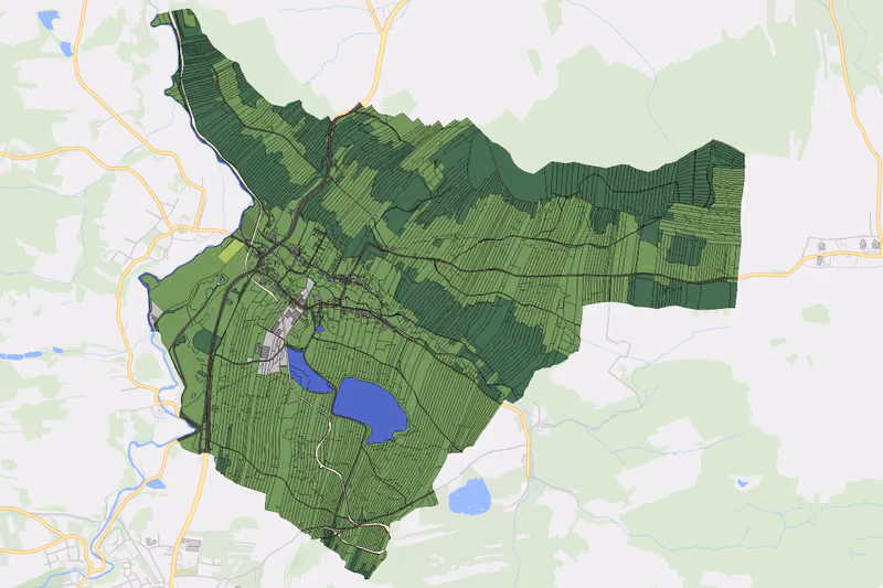 Kartenvorschau des Bodenverbrauchs der KG Altweitra