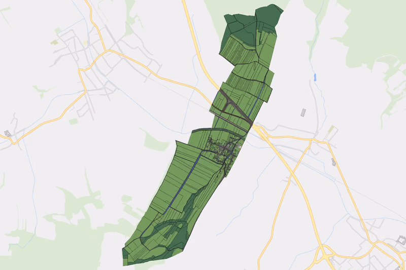 Kartenvorschau des Bodenverbrauchs der KG Furth