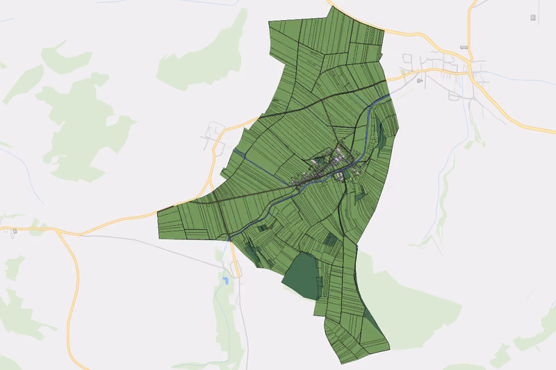 Kartenvorschau des Bodenverbrauchs der KG Obergrabern