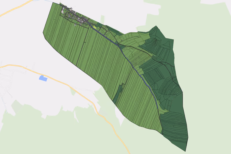 Kartenvorschau des Bodenverbrauchs der KG Mariathal
