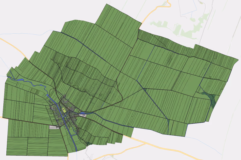 Kartenvorschau des Bodenverbrauchs der KG Roseldorf