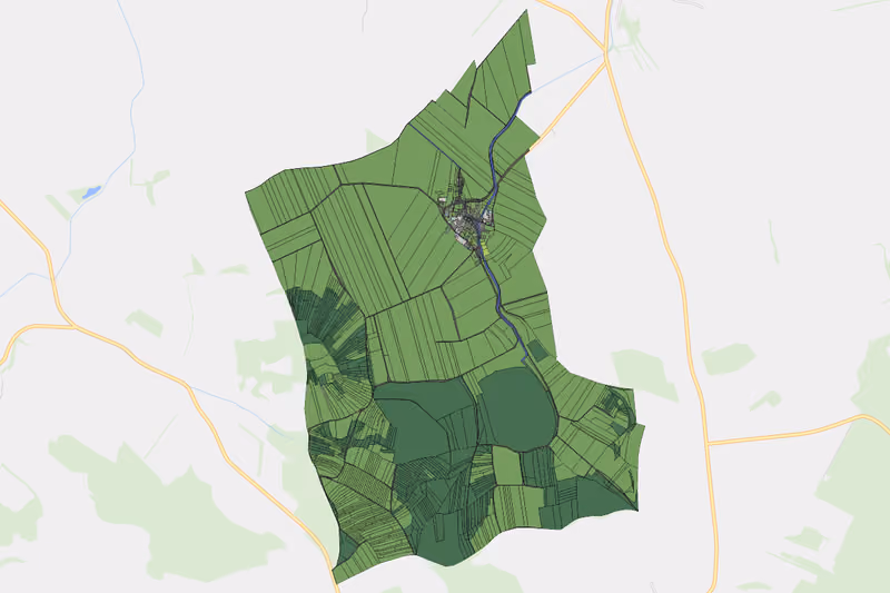 Kartenvorschau des Bodenverbrauchs der KG Kleinsierndorf