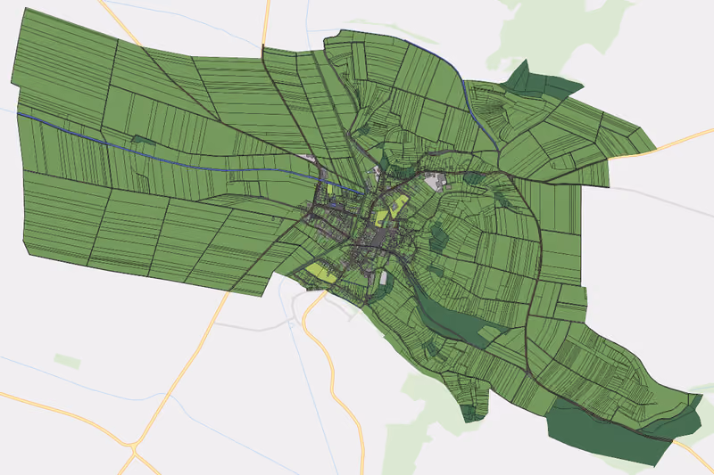 Kartenvorschau des Bodenverbrauchs der KG Sitzendorf