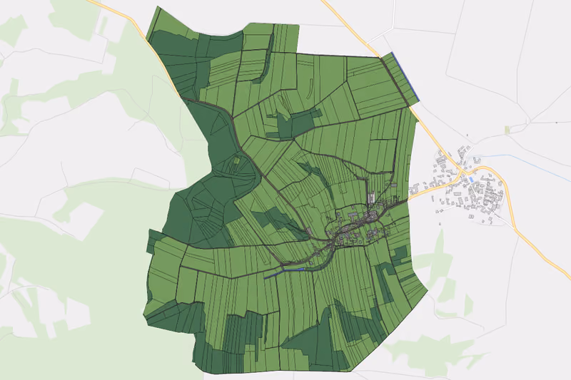 Kartenvorschau des Bodenverbrauchs der KG Kleinstelzendorf