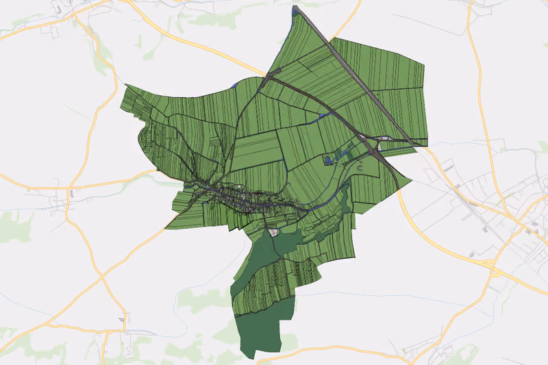 Kartenvorschau des Bodenverbrauchs der KG Großmeiseldorf