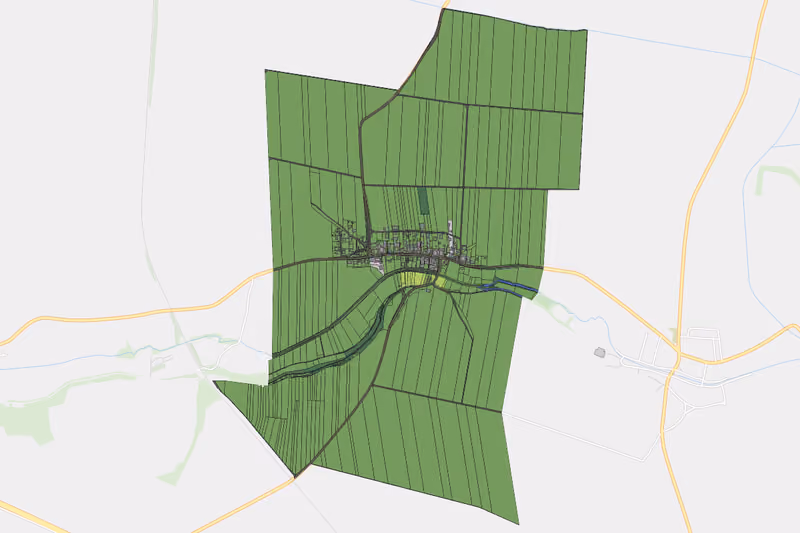 Kartenvorschau des Bodenverbrauchs der KG Minichhofen