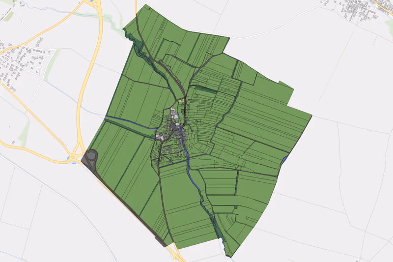 Kartenvorschau des Bodenverbrauchs der KG Parisdorf