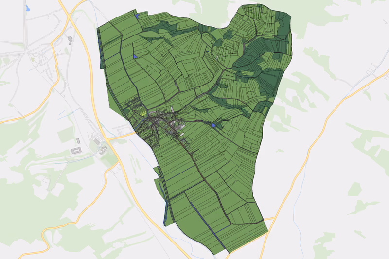Kartenvorschau des Bodenverbrauchs der KG Großwetzdorf