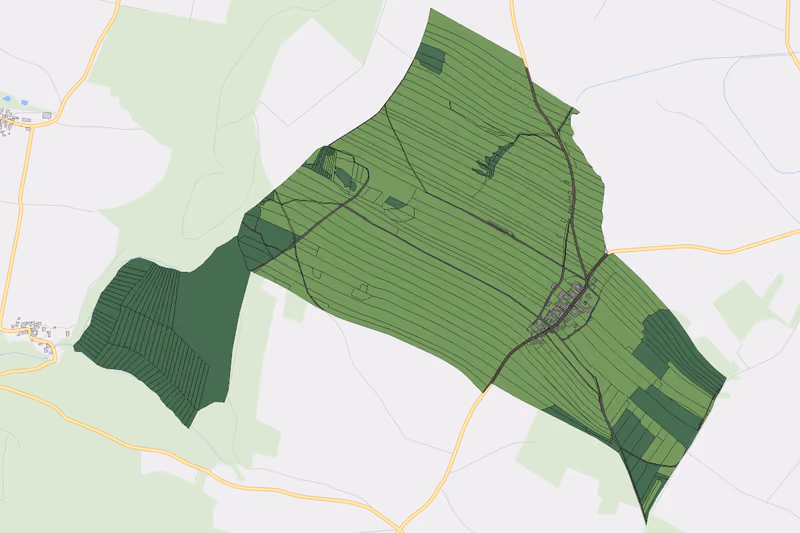 Kartenvorschau des Bodenverbrauchs der KG Reikersdorf