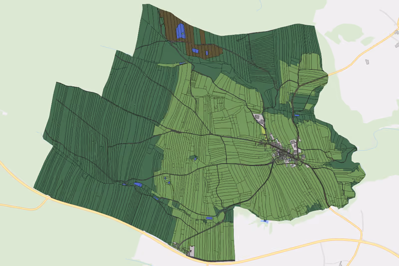 Kartenvorschau des Bodenverbrauchs der KG Dietmannsdorf