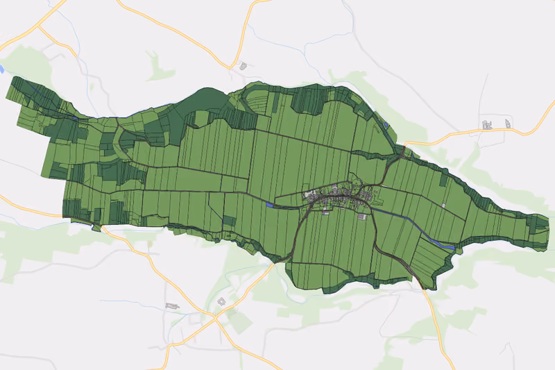 Kartenvorschau des Bodenverbrauchs der KG Feinfeld