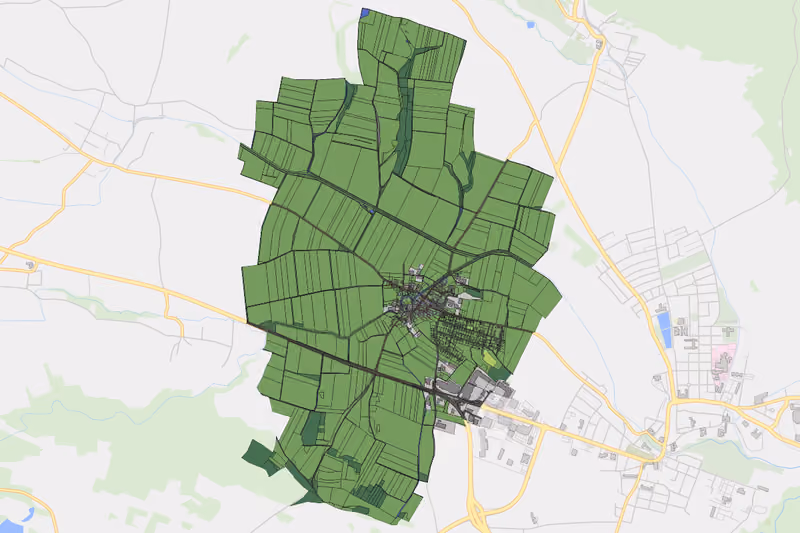 Kartenvorschau des Bodenverbrauchs der KG Frauenhofen
