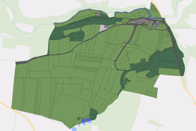 Kartenvorschau des Bodenverbrauchs der KG Gobelsdorf
