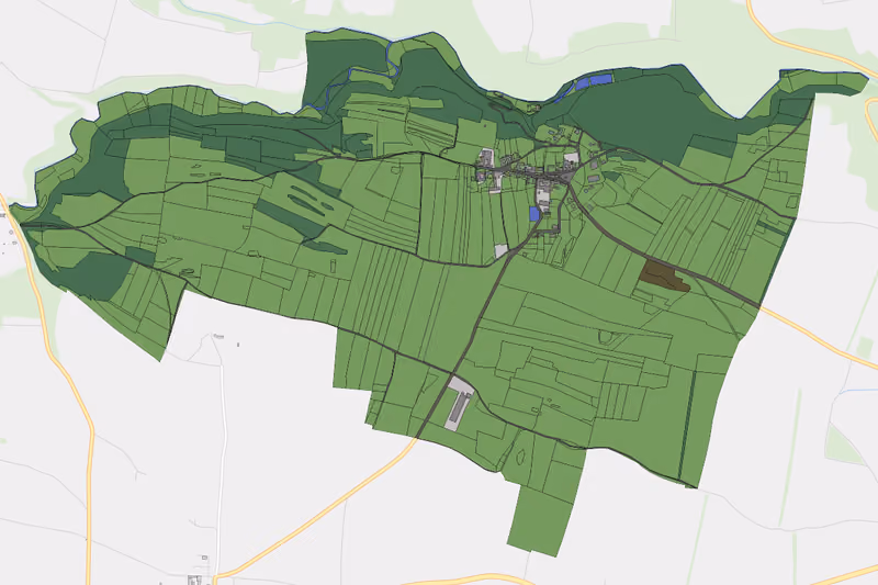 Kartenvorschau des Bodenverbrauchs der KG Mahrersdorf