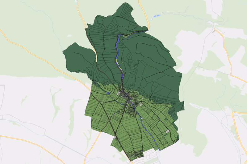 Kartenvorschau des Bodenverbrauchs der KG Mödring