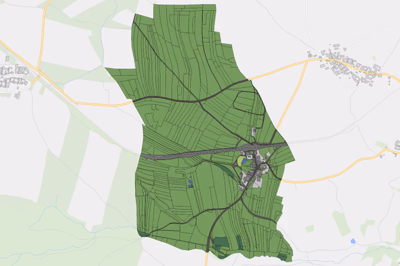 Kartenvorschau des Bodenverbrauchs der KG Nonndorf an der Wild
