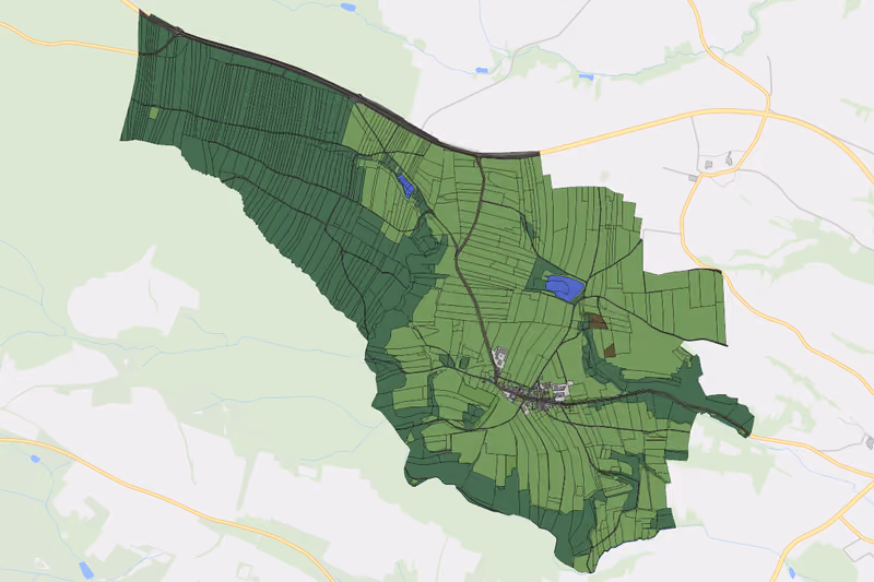 Kartenvorschau des Bodenverbrauchs der KG Waiden