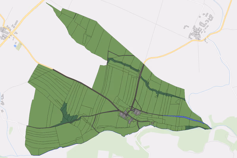 Kartenvorschau des Bodenverbrauchs der KG Wutzendorf