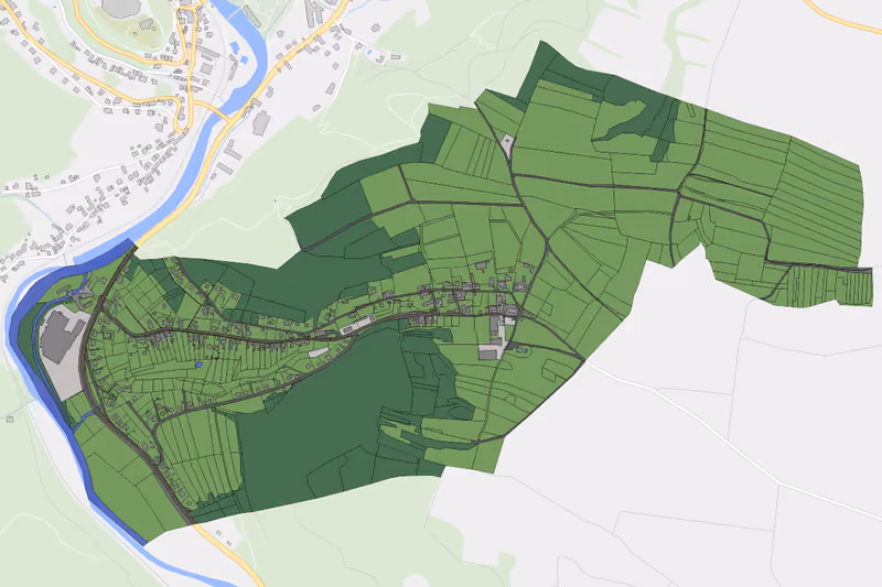 Kartenvorschau des Bodenverbrauchs der KG Zitternberg