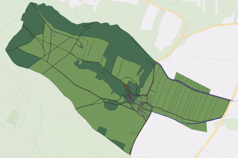 Kartenvorschau des Bodenverbrauchs der KG Germanns