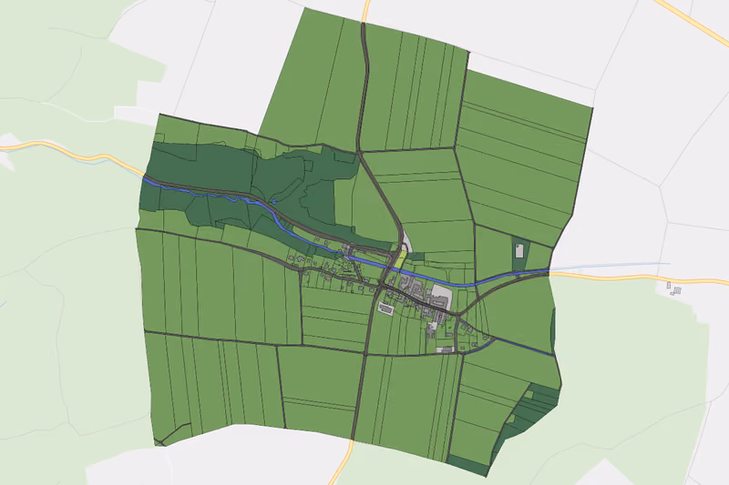 Kartenvorschau des Bodenverbrauchs der KG Buttendorf
