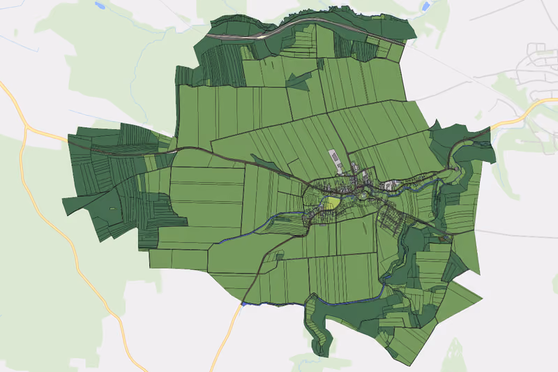 Kartenvorschau des Bodenverbrauchs der KG Kühnring