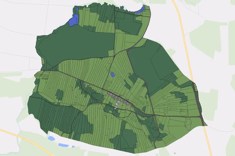 Kartenvorschau des Bodenverbrauchs der KG Sonndorf