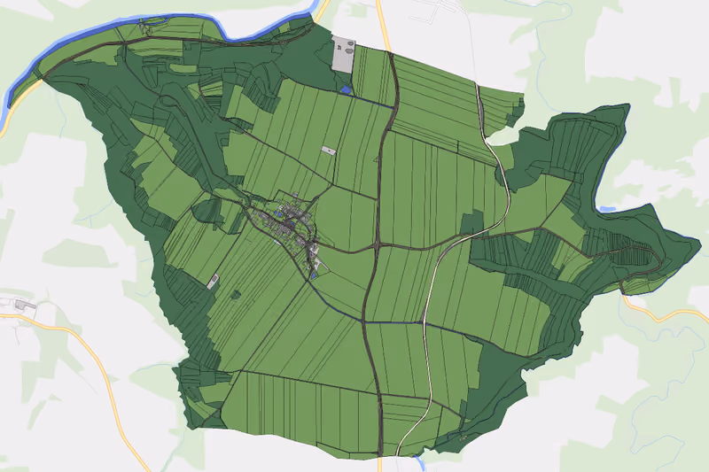 Kartenvorschau des Bodenverbrauchs der KG Elsern