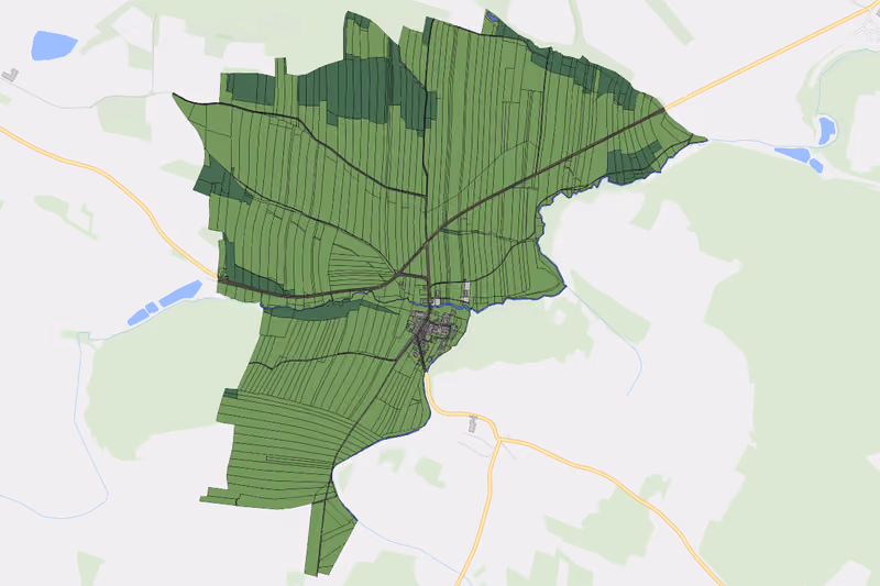 Kartenvorschau des Bodenverbrauchs der KG Fugnitz