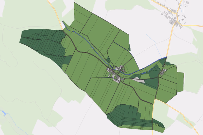 Kartenvorschau des Bodenverbrauchs der KG Nonnersdorf