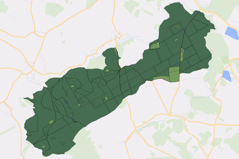 Kartenvorschau des Bodenverbrauchs der KG Thumeritzer Sasswald